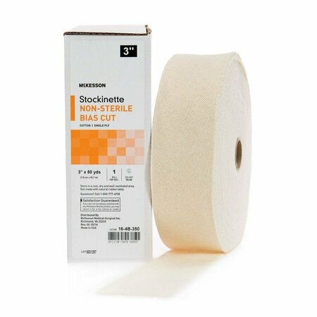 MCKESSON Bias Cut Stockinette, 3 Inch x 50 Yard, 12PK 16-4B-350